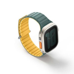 UNIQ Revix Evo szíj Apple Watch 42 / 44 / 45 / 49 mm - zöld-sárga