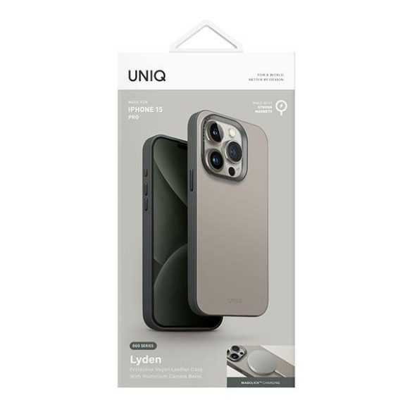 UNIQ Lyden DS MagSafe-kompatibilis tok iPhone 15 Pro - tópszürke