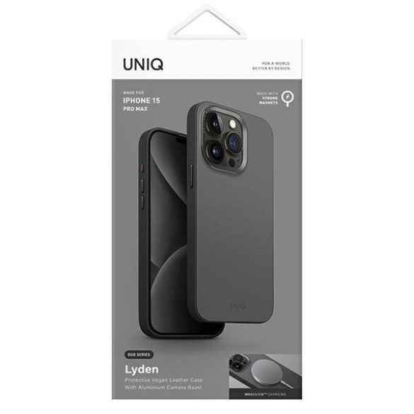 UNIQ Lyden DS MagSafe-kompatibilis tok iPhone 15 Pro Max - acélkék