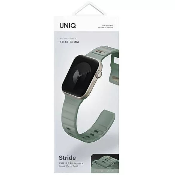 UNIQ Stride szíj Apple Watch 38 / 40 / 41 mm - világoszöld