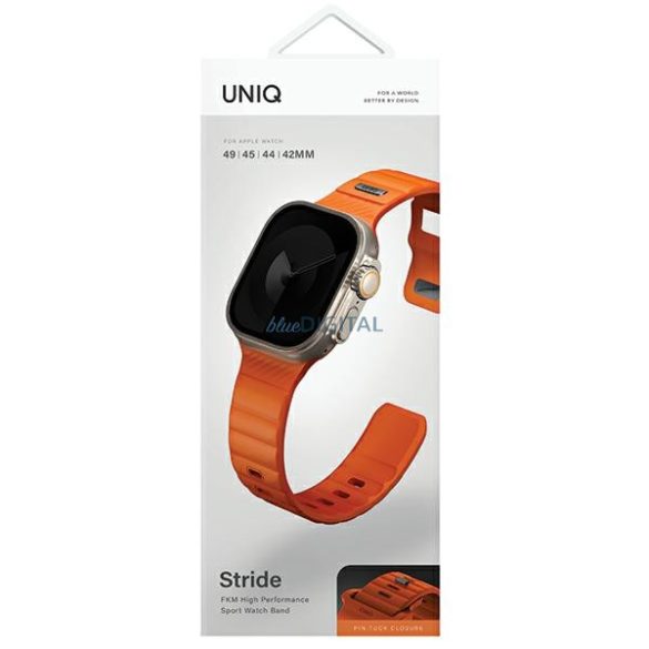 UNIQ Stride szíj Apple Watch 42 / 44 / 45 / 49 mm - narancssárga