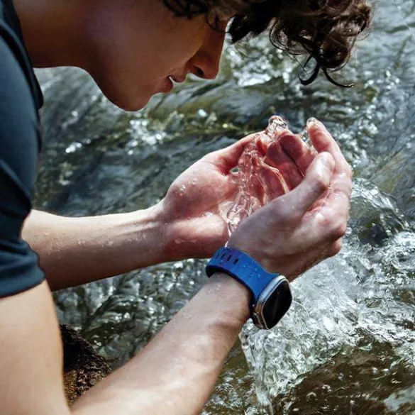 UNIQ Stride szíj Apple Watch 42 / 44 / 45 / 49 mm - sötétzöld