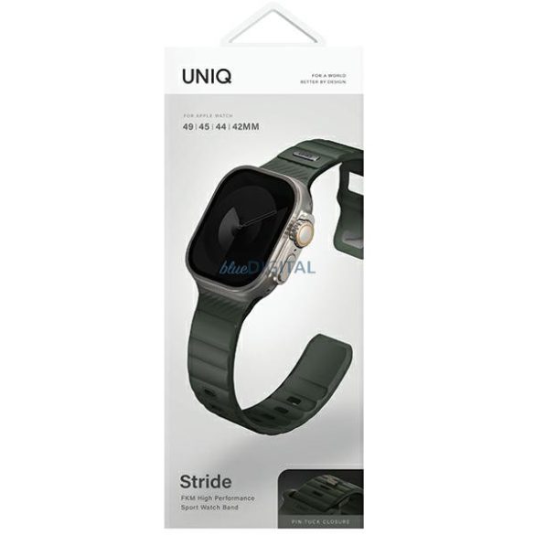 UNIQ Stride szíj Apple Watch 42 / 44 / 45 / 49 mm - sötétzöld