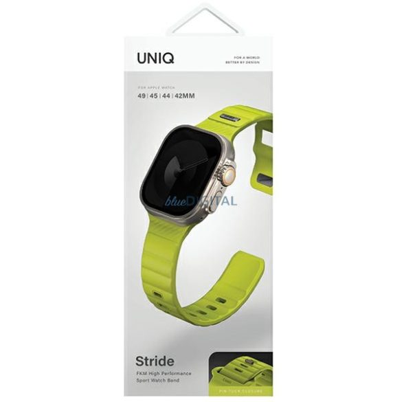 UNIQ Stride szíj Apple Watch 42 / 44 / 45 / 49 mm - limezöld