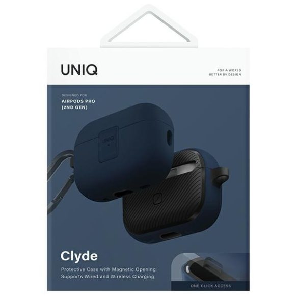 UNIQ Clyde Lock tok AirPods Pro 2 - kék-szürke