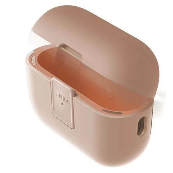 UNIQ Clyde Lock tok AirPods Pro 2 (2022/2023) púderrózsaszín-rózsaszín/világos rózsaszín-krémrózsaszín