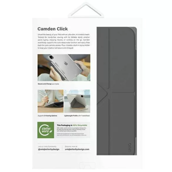 UNIQ Camden Click iPad Pro 11" (2024) tok szürke/rino szürke