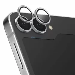   UNIQ Optix alumínium kamera lencse védő üveg fehér szegéllyel Samsung Galaxy Z Flip6 F741