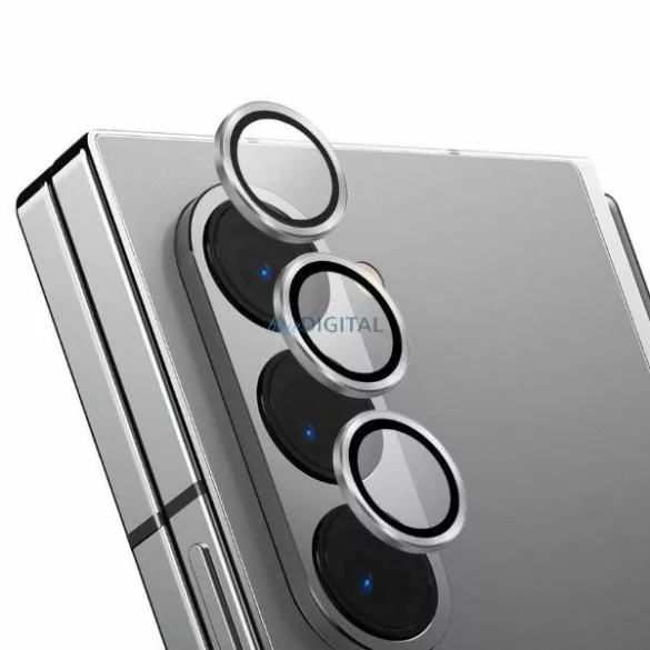 UNIQ Optix alumínium kamera lencse védő üveg ezüst színű szegéllyel Samsung Galaxy Z Fold6 F956