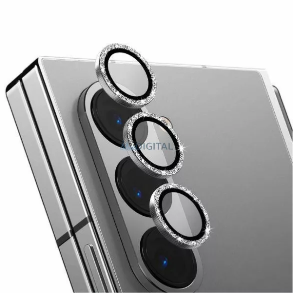 UNIQ Optix alumínium kamera lencse védő üveg fehér szegéllyel Samsung Galaxy Z Fold6 F956