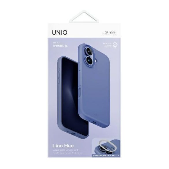 Uniq Lino Hue Magclick Charging tok iPhone 16 - kék