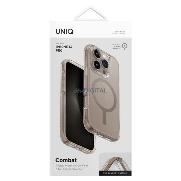 UNIQ Combat Magclick Charging tok iPhone 16 Pro - arany színű