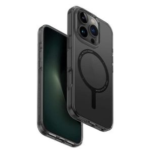 Uniq Clario Magclick Charging tok iPhone 16 Pro - füstszürke