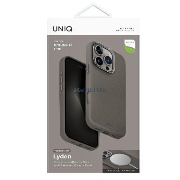 Uniq Lyden Magclick Charging tok iPhone 16 Pro - tópszürke