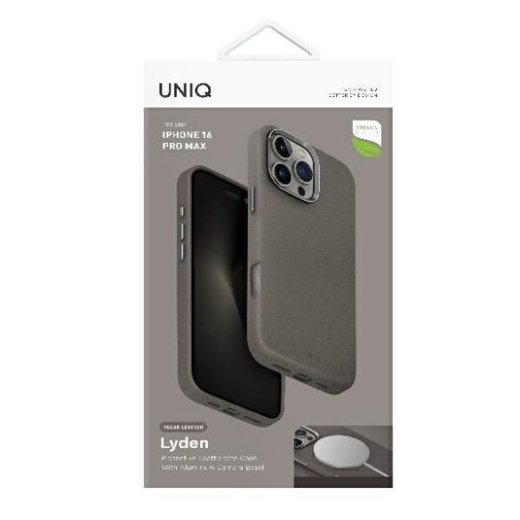 Uniq Lyden Magclick Charging tok iPhone 16 Pro Max - tópszürke