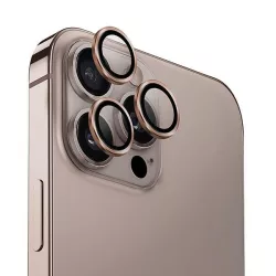   UNIQ Optix alumínium kamera lencse védő üveg arany színű szegéllyel iPhone 16 Pro / 16 Pro Max