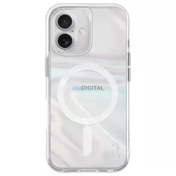   Uniq Coehl Savon Magnetic Charging tok iPhone 16 - fehér gyöngyházfényű