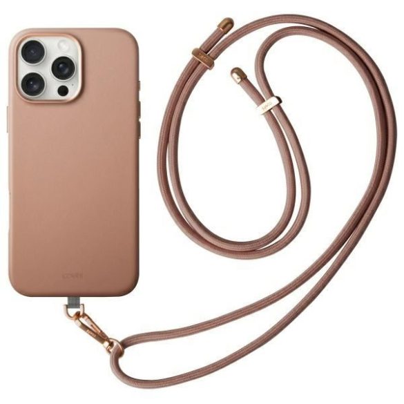 Uniq Coehl Muse Magnetic Charging tok iPhone 16 Pro - rózsaszín