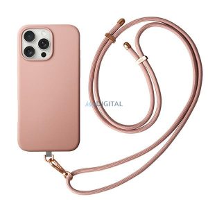 Uniq Coehl Creme Magnetic Charging tok iPhone 16 Pro - rózsaszín