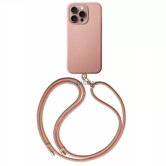 Uniq Coehl Creme Magnetic Charging tok iPhone 16 Pro - rózsaszín