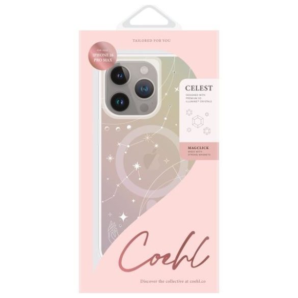 Uniq Coehl Celest Magnetic Charging tok iPhone 16 Pro Max - szivárványszínű