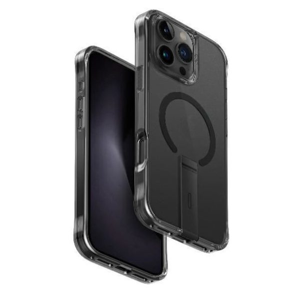 Uniq Eleva with Vertica Stand tok kitámasztóval iPhone 16 Pro Max - fekete