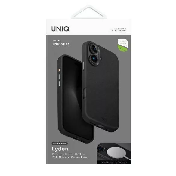 UNIQ Lyden iPhone 16 tok 6.1" Magclick töltés fekete/Dallas fekete