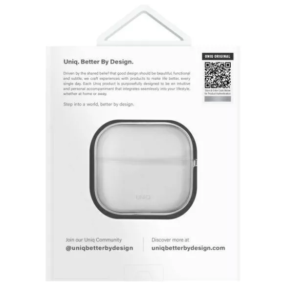 UNIQ tok Glase AirPods 4 fényes átlátszó