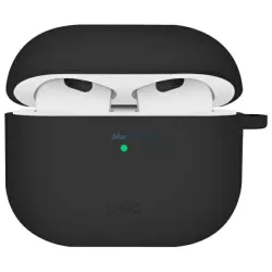 UNIQ tok Nexo AirPods 4 + fülkampók szilikon fekete