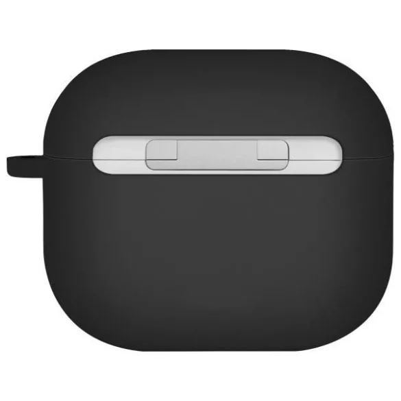 UNIQ tok Nexo AirPods 4 + fülkampók szilikon fekete
