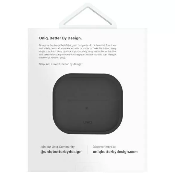 UNIQ tok Lino AirPods 4 szilikon hamuszürke