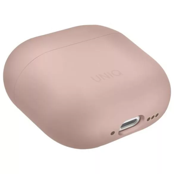 UNIQ tok Lino AirPods 4 szilikon rózsaszín pirítós