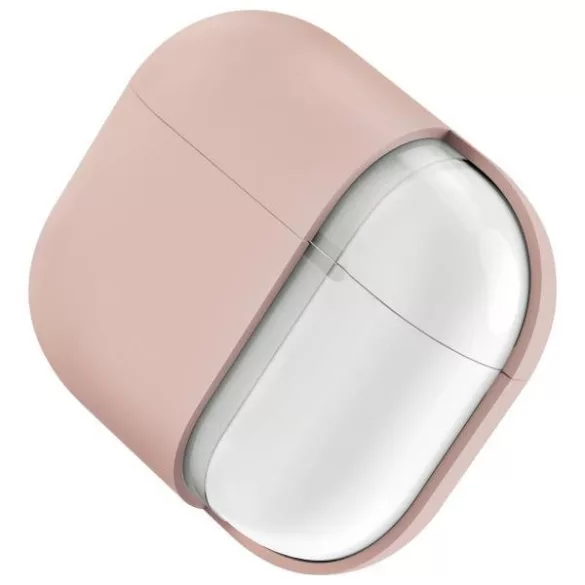 UNIQ tok Lino AirPods 4 szilikon rózsaszín pirítós