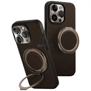 UNIQ Keva Air tok iPhone 16 Pro, Magclick töltéssel, GripFit kialakítással, barna