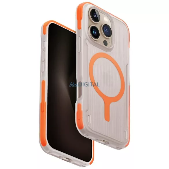 UNIQ Combat Active tok iPhone 16 Pro Magclick töltéshez, narancssárga