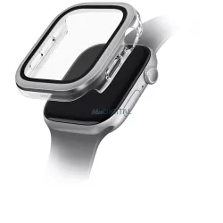   UNIQ Voute tok Apple Watch Series 10 42 mm-es modellhez, edzett üveg, ezüst színű