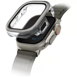   UNIQ Voute tok Apple Watch Ultra 49 mm-es modellhez, edzett üvegből, ezüst színben
