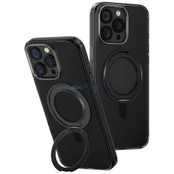   UNIQ Swivix tok iPhone 16 Pro Max, 360°-ban forgatható támasztóval, fekete