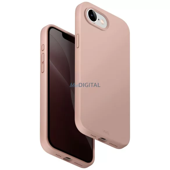 UNIQ Lino tok iPhone 16e (2025) készülékhez, Magclick töltéssel, rózsaszín