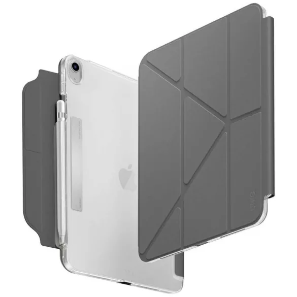 UNIQ Camden Click tok iPad 11" A16 (2025) / iPad 10.9" 10 gen. (2022) szürke tokhoz