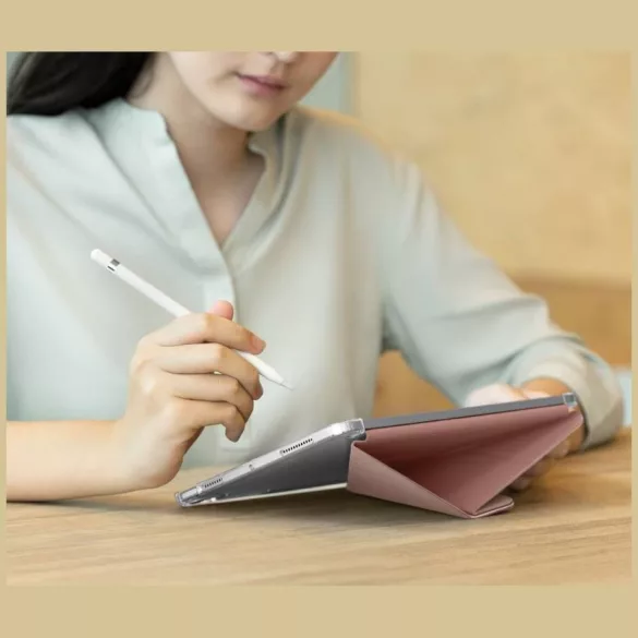 UNIQ Camden Click tok iPad 11" A16 (2025) / iPad 10.9" 10 gen. (2022) rózsaszín tokhoz