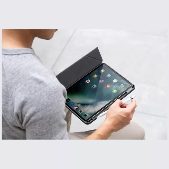 UNIQ Moven tok iPad 11" A16 (2025) / iPad 10.9" 10 gen. (2022) szürke tokhoz