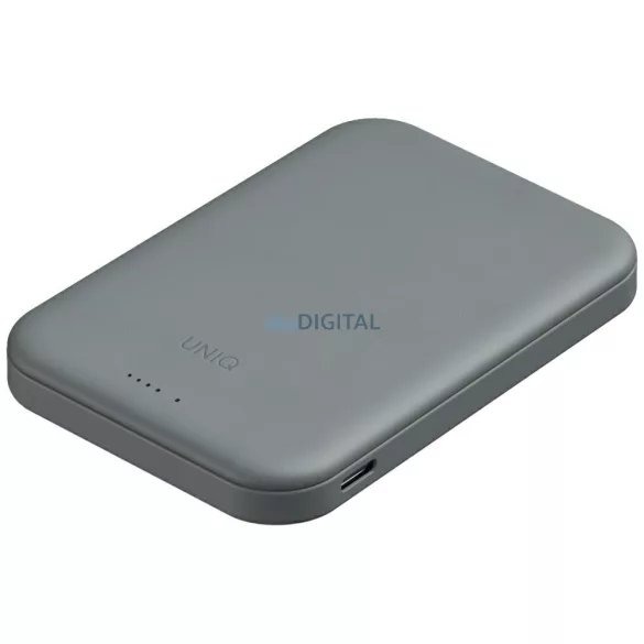 UNIQ Lyden Lexa mágneses 5000 mAh-s PD USB-C MagSafe powerbank, zöld
