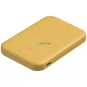 UNIQ Lyden Lexa mágneses 5000 mAh-s PD USB-C MagSafe powerbank, sárga