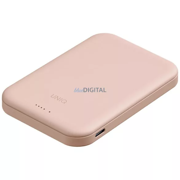 UNIQ Lyden Lexa mágneses 5000 mAh-s PD USB-C MagSafe powerbank, rózsaszín