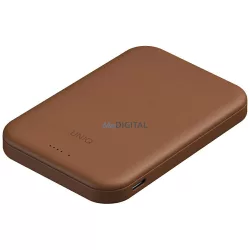   UNIQ Lyden Lexa mágneses powerbank, 5000 mAh, PD, USB-C, MagSafe, karamell színű