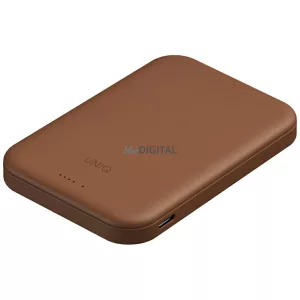 UNIQ Lyden Lexa mágneses powerbank, 5000 mAh, PD, USB-C, MagSafe, karamell színű