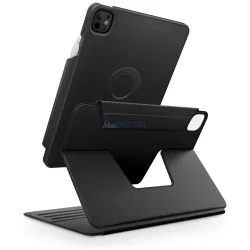   UNIQ Rovus Snapmount mágneses, 360°-ban forgatható, levehető tok iPad Pro 13" M4 (2024) készülékhez, fekete