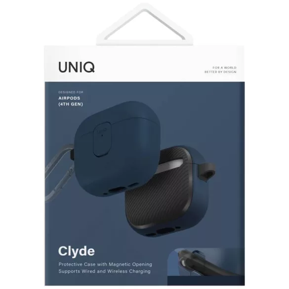 UNIQ Clyde tok AirPods 4 - kék