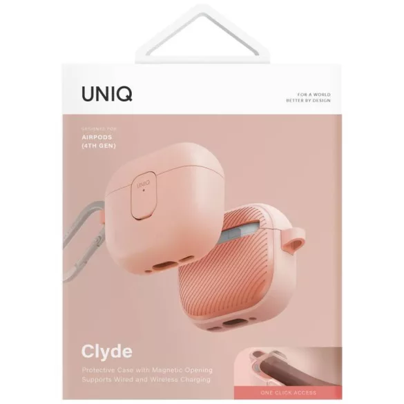 UNIQ Clyde tok AirPods 4 - rózsaszín